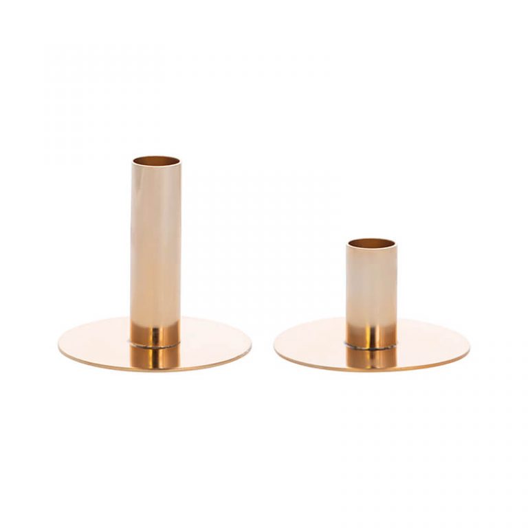Ceramic ribbed candle holder Hire In Style