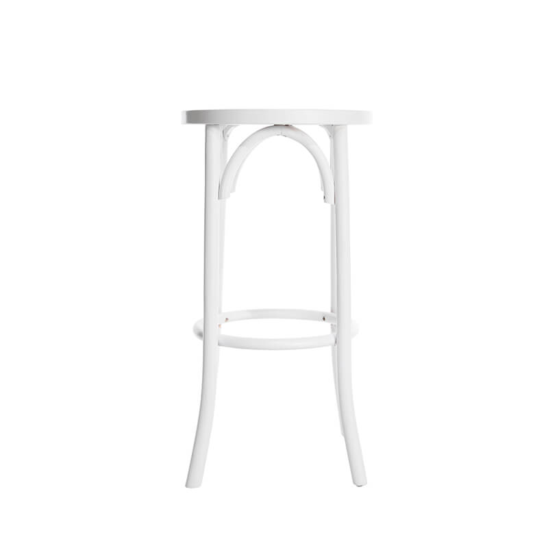 WHITE BENTWOOD BAR STOOL - Hire In Style