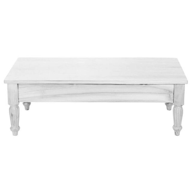 WHITE TIMBER COFFEE TABLE Hire In Style