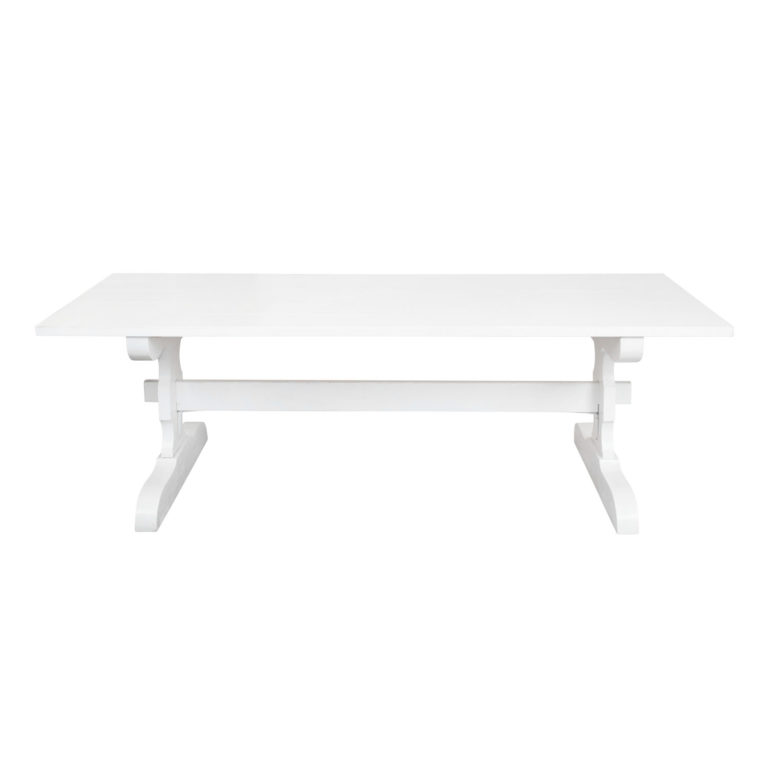 FARMHOUSE DINING TABLE - WHITE - Hire In Style